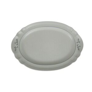 Pfaltzgraff Village Oval Serving Platter 14.5" Scalloped Stoneware USA 016